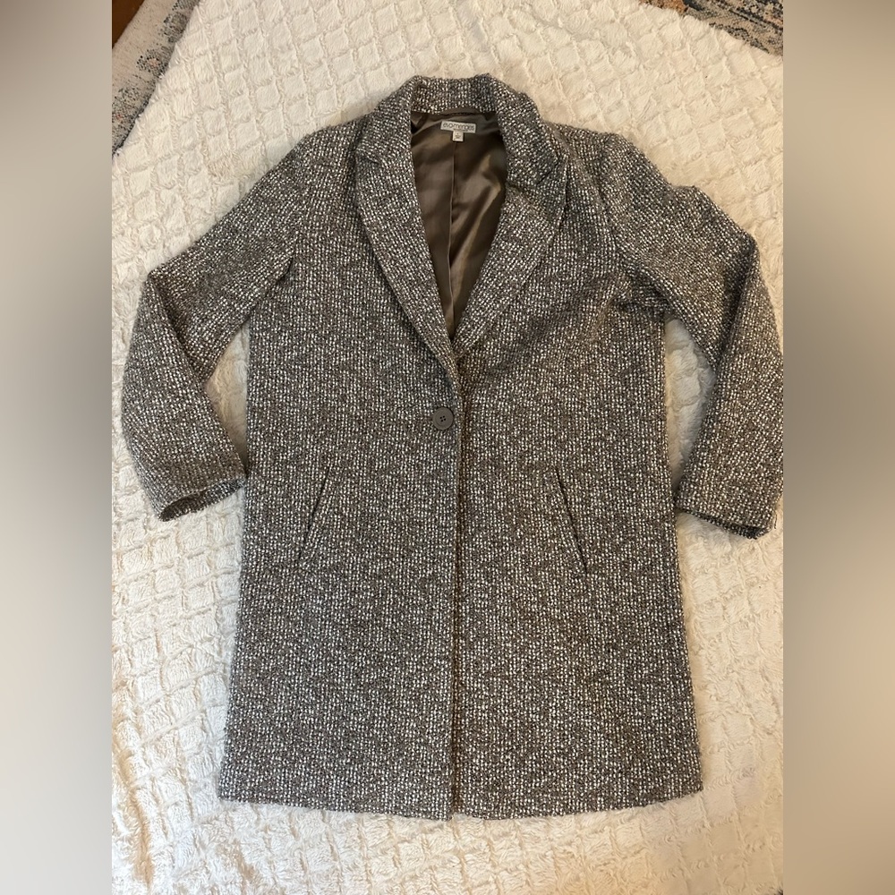 Eva Mendes New York Company Women’s Size L Gray Winter Coat